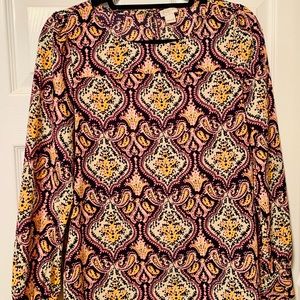 J.Crew Pink Floral Blouse